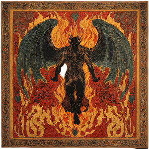 Shadow And Flame Giant Vinyl Car Decal Sticker – Waterproof & UV-Resistant 8"