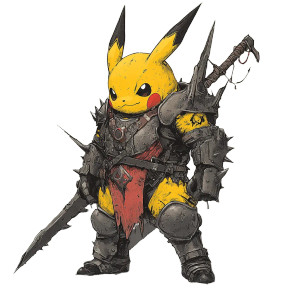 Dark Fantasy Pokémon Vinyl Car Decal Sticker – Waterproof & UV-Resistant 8"