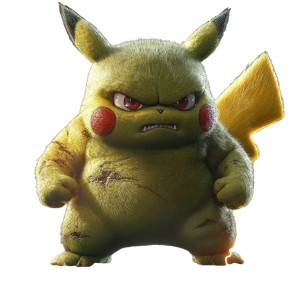 Pikachu Hulk Fusion Vinyl Car Decal Sticker – Waterproof & UV-Resistant 8"