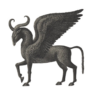 Mythical Two-Headed Creature Vinyl Car Decal Sticker – Waterproof & UV-Resistant 8"