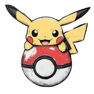 Smiling Pikachu Pokeball Vinyl Car Decal Sticker – Waterproof & UV-Resistant 8" Smiling Pikachu Pokeball Vinyl Car Decal Sticker – Waterproof & UV-Resistant 8"