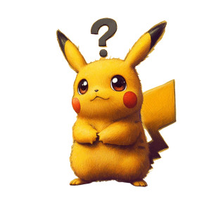 Puzzled Pikachu Vinyl Car Decal Sticker – Waterproof & UV-Resistant 8"