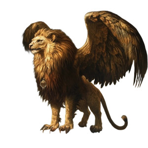 Lion-Eagle Hybrid V2 Vinyl Car Decal Sticker – Waterproof & UV-Resistant 8"