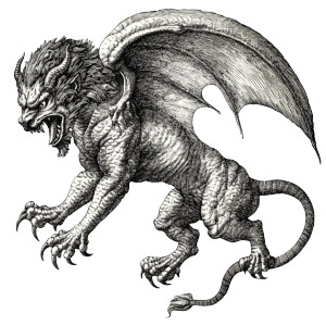 Chimera Pouncing Vinyl Car Decal Sticker – Waterproof & UV-Resistant 8" Chimera Pouncing Vinyl Car Decal Sticker – Waterproof & UV-Resistant 8"