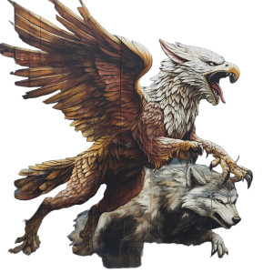 Griffin Vs Wolf V2 Vinyl Car Decal Sticker – Waterproof & UV-Resistant 8"