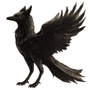 Fox-Eared Raven Vinyl Car Decal Sticker – Waterproof & UV-Resistant 8"