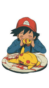Ash Eats Pikachu Vinyl Car Decal Sticker – Waterproof & UV-Resistant 8" Ash Eats Pikachu Vinyl Car Decal Sticker – Waterproof & UV-Resistant 8"
