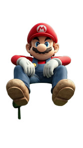 Mario On Throne Vinyl Car Decal Sticker – Waterproof & UV-Resistant 8"