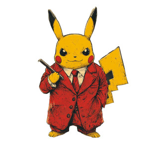 Yakuza Pikachu Vinyl Car Decal Sticker – Waterproof & UV-Resistant 8" Yakuza Pikachu Vinyl Car Decal Sticker – Waterproof & UV-Resistant 8"