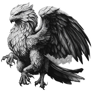 Hyper Realistic Griffin Vinyl Car Decal Sticker – Waterproof & UV-Resistant 8"