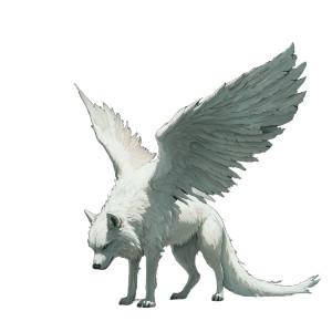 Angelic Werewolf Ritual Vinyl Car Decal Sticker – Waterproof & UV-Resistant 8"