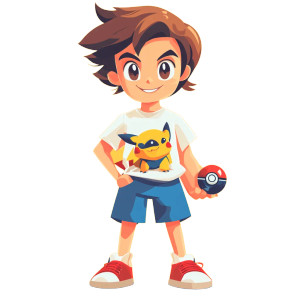 Childish Pikachu Fan Vinyl Car Decal Sticker – Waterproof & UV-Resistant 8"