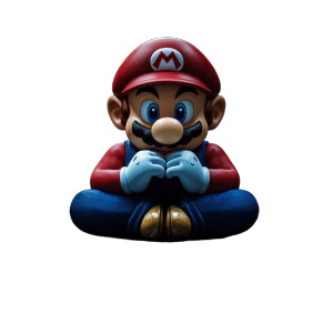 Super Mario Table Vinyl Car Decal Sticker – Waterproof & UV-Resistant 8"