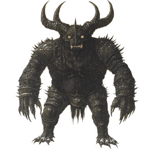 Giant Black Demon Vinyl Car Decal Sticker – Waterproof & UV-Resistant 8"