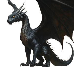 Young Black Dragon Vinyl Car Decal Sticker – Waterproof & UV-Resistant 8"