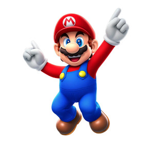 Jumping Mario Character Vinyl Car Decal Sticker – Waterproof & UV-Resistant 8"