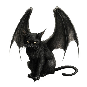 Haggard Winged Cat Vinyl Car Decal Sticker – Waterproof & UV-Resistant 8"