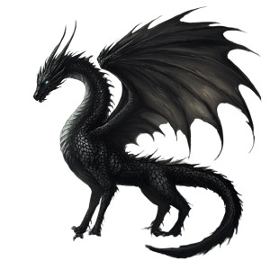Black Dragon V3 Vinyl Car Decal Sticker – Waterproof & UV-Resistant 8"