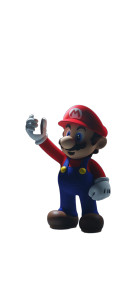 Mario With Flashlight V2 Vinyl Car Decal Sticker – Waterproof & UV-Resistant 8"