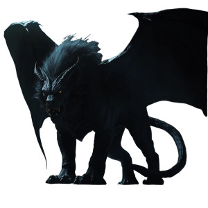 Dark Manticore Vinyl Car Decal Sticker – Waterproof & UV-Resistant 8"