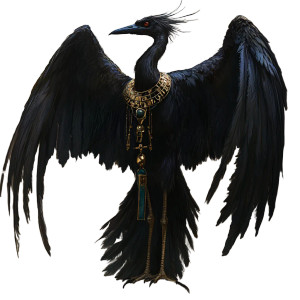 Egyptian Heron Spirit Vinyl Car Decal Sticker – Waterproof & UV-Resistant 8"