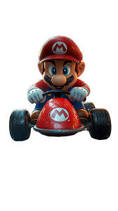 Mario Drawing Kart Vinyl Car Decal Sticker – Waterproof & UV-Resistant 8"