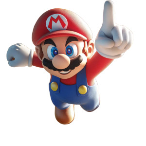 Super Mario Jumping V8 Vinyl Car Decal Sticker – Waterproof & UV-Resistant 8"