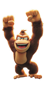 Donkey Kong Celebration Vinyl Car Decal Sticker – Waterproof & UV-Resistant 8"