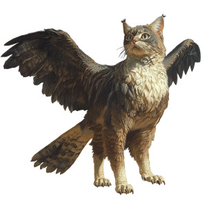 Cat-Eagle Hybrid Vinyl Car Decal Sticker – Waterproof & UV-Resistant 8"