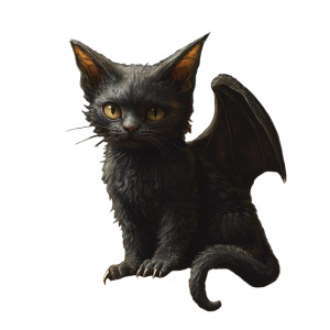 Gargoyle Cat Hybrid Vinyl Car Decal Sticker – Waterproof & UV-Resistant 8"
