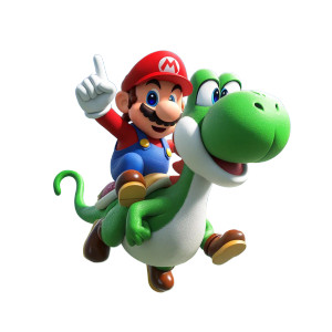 Mario On Yoshi V2 Vinyl Car Decal Sticker – Waterproof & UV-Resistant 8"