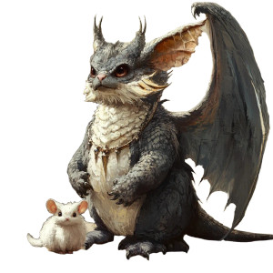 Disguised Wyvern Chinchilla Vinyl Car Decal Sticker – Waterproof & UV-Resistant 8"