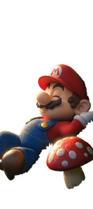 Sleeping Super Mario Vinyl Car Decal Sticker – Waterproof & UV-Resistant 8"