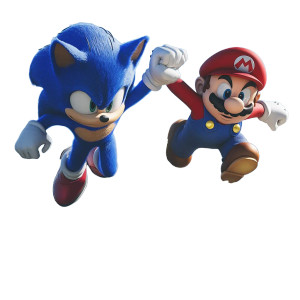 Sonic And Mario V3 Vinyl Car Decal Sticker – Waterproof & UV-Resistant 8"