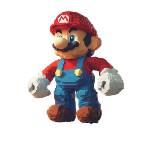 3D Super Mario Vinyl Car Decal Sticker – Waterproof & UV-Resistant 8"