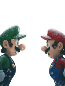 Luigi Vs Mario V3 Vinyl Car Decal Sticker – Waterproof & UV-Resistant 8"