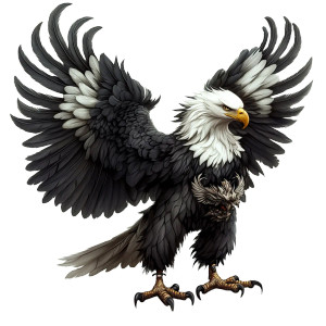 Majestic Bald Eagle V2 Vinyl Car Decal Sticker – Waterproof & UV-Resistant 8"