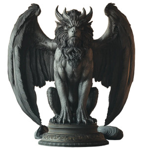 Black Chimera V2 Vinyl Car Decal Sticker – Waterproof & UV-Resistant 8"