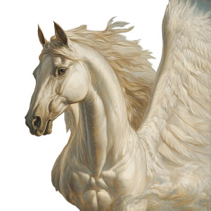 Celestial Winged Horse Vinyl Car Decal Sticker – Waterproof & UV-Resistant 8" Celestial Winged Horse Vinyl Car Decal Sticker – Waterproof & UV-Resistant 8"