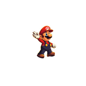 Mario Lava Castle Vinyl Car Decal Sticker – Waterproof & UV-Resistant 8"
