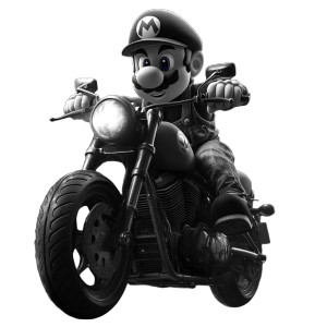 Mario On Harley V3 Vinyl Car Decal Sticker – Waterproof & UV-Resistant 8"