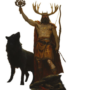 Victorious Cernunnos Vinyl Car Decal Sticker – Waterproof & UV-Resistant 8"