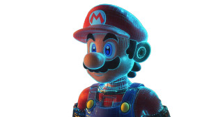 Ai Mario V2 Vinyl Car Decal Sticker – Waterproof & UV-Resistant 8"