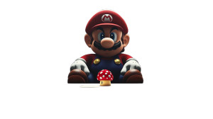 Mario In Chair Vinyl Car Decal Sticker – Waterproof & UV-Resistant 8"