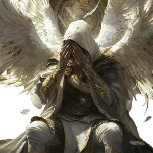 Seraphim With Wings V3 Vinyl Car Decal Sticker – Waterproof & UV-Resistant 8"