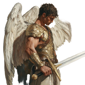 Gladiator Archangel Vinyl Car Decal Sticker – Waterproof & UV-Resistant 8"