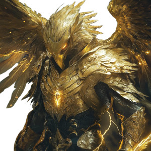 Golden Avian Paladin Vinyl Car Decal Sticker – Waterproof & UV-Resistant 8" Golden Avian Paladin Vinyl Car Decal Sticker – Waterproof & UV-Resistant 8"