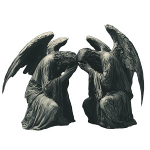 Angelic Kneeling Vinyl Car Decal Sticker – Waterproof & UV-Resistant 8" Angelic Kneeling Vinyl Car Decal Sticker – Waterproof & UV-Resistant 8"