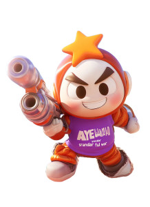 Cute Ball Character Vinyl Car Decal Sticker – Waterproof & UV-Resistant 8"