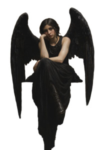 Serene Angelic Figure Vinyl Car Decal Sticker – Waterproof & UV-Resistant 8"